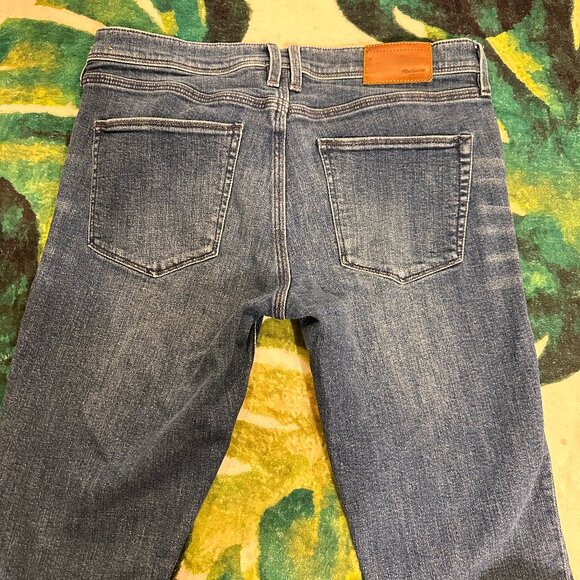 Madewell Sz 6 (28) Rail Straight Low Rise Jeans Stretch Womens Medium Wash - Picture 6 of 15